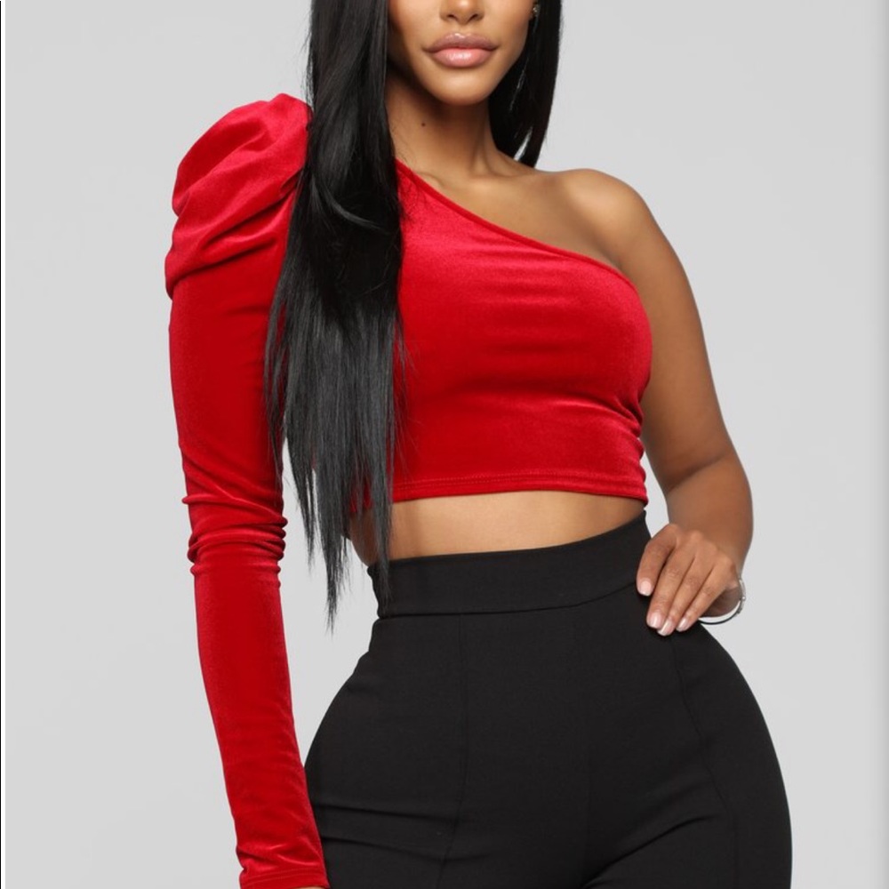 Red Crop Top